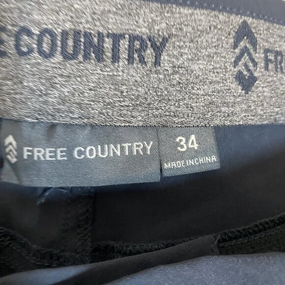 NWT Free Country Men's Nylon Stretch Convertible Pants Shorts Zip Hiking 34x30 - Picture 4 of 7